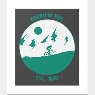 Mountain Biking Posters and Art